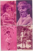 * 16 Db RÉGI Motívumlap, Kislányok / 16 Pre-1945 Motive Postcards, Little Girls - Non Classés