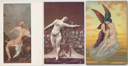 ** 5 Db Régi Erotikus Motívumlap és Művészlap / 5 Pre-1945 Erotic Motive Cards And Art Postcards - Non Classificati