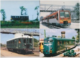 ** 15 Db MODERN Magyar Motorvonat, Vasút Motívumlap / 15 Modern Hungarian Railway Motive Postcards With Trains - Zonder Classificatie