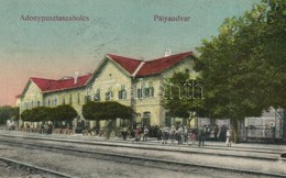 T2 1922 Adony-Pusztaszabolcs, Vasútállomás. Hangya Kiadása / Bahnhof / Railway Station - Zonder Classificatie