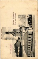 T2/T3 1914 Bakonyszücs, B.-Szücs; Római Katolikus Templom és Népiskola, Jegyzői Lak, Eigner Jakab üzlete. Beltz György F - Zonder Classificatie