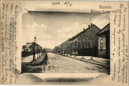 T2/T3 1902 Balassagyarmat, Otthon Telep és Indóház, Vasútállomás, Utca. Halyák István Kiadása (EK) - Zonder Classificatie