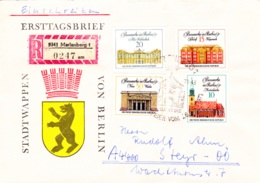 1971, DDR, "Bedeutende Bauten In Berlin", 2 Kuverts, Kompletter Satz, REC, FDC, Echt Gelaufen - 1971-1980