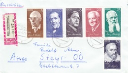 1971, DDR, "Bedeutende Persönlichkeiten", Kompletter Satz, REC, FDC, Echt Gelaufen - 1971-1980