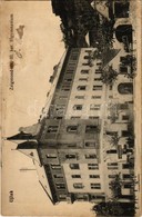 * T3 1920 Budapest II. Újlak, Zsigmond Tér, III. Kerületi Főgimnázium, üzlet, Szekér (felületi Sérülés / Surface Damage) - Zonder Classificatie