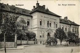 T2/T3 1914 Budapest III. Óbuda, Szent Margit Közkórház + 'M. Kir. Budapesti Honvéd Helyőrségi Kórház' (EK) - Zonder Classificatie