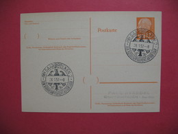 Sarre  26/1/1957  Entier Postal Postkarte  Saarbrucken - Postwaardestukken
