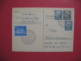 Sarre  26/4/1959  Entier Postal Postkarte  Saarbrucken - Entiers Postaux