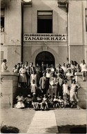 * T2 1931 Zamárdi, Felsőkereskedelmi Iskolai Tanárok Háza, Csoportkép. Schäffer Gyula Photo - Zonder Classificatie