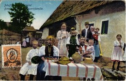 * T2 Bánffyhunyad, Huedin; Család / Bauernfamilie / Transylvanian Folklore - Zonder Classificatie