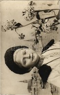 T2/T3 1908 Beszterce, Bistritz, Bistrita; Művészi Montázslap Erdélyi Fiúval, Folklór / Montage Art Postcard With Transyl - Zonder Classificatie