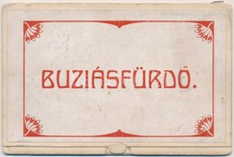 * T3/T4 1911 Buziásfürdő, Baile Buzias; Kihajtható Képeslap 5 Lappal / Foldable Postcards With 5 Tiles (r) - Zonder Classificatie