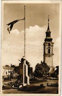 * T2/T3 Margitta, Marghita; Országzászló, Református Templom / Hungarian Flag, Calvinist Church (Rb) - Zonder Classificatie