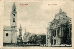 * T2/T3 Nagyvárad, Oradea; Szent László Tér, Templom / Square, Churches (apró Szakadás / Tiny Tear) - Unclassified