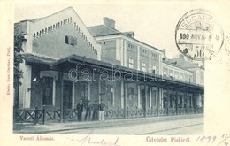 T2 1899 Piski, Simeria; Vasútállomás: Kiadja Kass Gusztáv / Railway Station - Zonder Classificatie