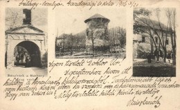 T2/T3 1906 Szilágysomlyó, Simleu Silvaniei; Báthory Lovag Vár Részletei. Kiadja Veres Károly / Castle  (EK) - Unclassified