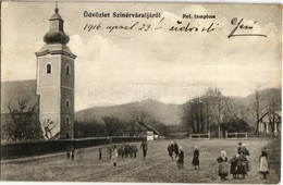 T2 1916 Szinérváralja, Seini; Református Templom. Kiadja Markovits Jenő / Calvinist Church - Unclassified