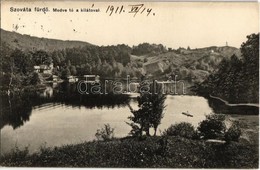 T2 1911 Szováta-fürdő, Baile Sovata; Medve-tó A Kilátóval, Evezős Csónak. Kiadja Dragoman S. J. / Lacul Ursu / Lake With - Unclassified