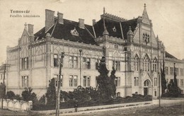 * T2/T3 1916 Temesvár, Timisoara; Felsőbb Leányiskola / Girl School (small Tear) - Unclassified