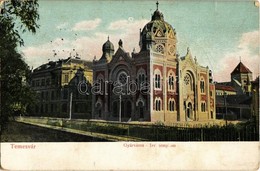 T2/T3 1912 Temesvár, Timisoara; Gyárváros, Izraelita Templom, Zsinagóga / Fabrica, Synagogue - Unclassified