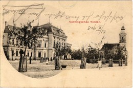 * T2/T3 1903 Torda, Tuda; Vármegyeház, Templom / County Hall, Church (EK) - Unclassified