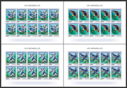 Guinea. 2019 Swallows. (0117c)  OFFICIAL ISSUE - Hirondelles