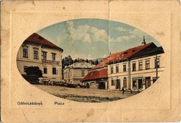 T4 1913 Gölnicbánya, Bergstadt Gölnitz, Gelnica; Piac, Electro Mozgókép-színház (mozi), üzletek. Kiadja B. Friedmann / M - Zonder Classificatie