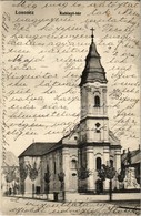 T2/T3 1917 Losonc, Lucenec; Kubinyi Tér, Római Katolikus Templom. Kiadja Bicskei Zoltán / Square, Catholic Church (apró  - Zonder Classificatie