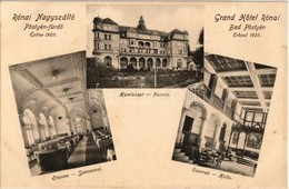 ** T1/T2 Pöstyén-fürdő, Kúpele Piestany; Rónai Nagyszálló, Homlokzat, étterem, Csarnok, Belső / Grand Hotel Interior, Re - Zonder Classificatie