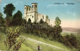 * T2/T3 Vágsziklás, Szkalka-Benedek, Skalka Nad Váhom (Trencsénteplic); Vágvölgy. Apátsági Romok / Abbey Ruins In Povazi - Non Classés