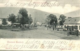 T2/T3 1905 Rahó, Rakhiv; Piac és Indóház, Vasútállomás, árusok, üzlet. Németh J. Felvétele, Szálpéter M. Kiadása / Marke - Ohne Zuordnung