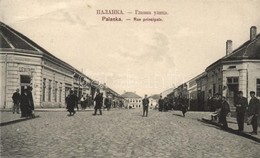 * T2/T3 Palánka, Bácska-Palánka, Backa Palanka; Fő Utca, üzletek / Rue Principale / Main Street, Shops (EB) - Unclassified