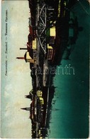 T2/T3 1914 Pancsova, Pancevo; Temes Uszályokkal / Timis Riverside, Barges  (EK) - Zonder Classificatie
