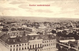 T2/T3 Zombor, Sombor; Madártávlatból. 39. Kaufmann Emil Kiadása / General View (EK) - Zonder Classificatie