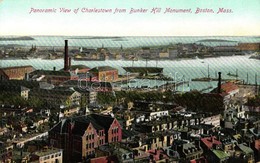 ** T2 Boston, Massachusetts; Panoramic View Of Charlestown From Bunker Hill Monument - Zonder Classificatie