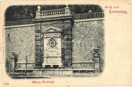 ** T2 Semmering, Carl Ritter Von Ghega Denkmal / Monument - Ohne Zuordnung