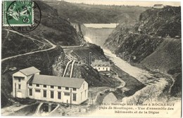 T2 Barrage De Rochebut, Barrage Sur Le Cher A Rochebut Pres De Montlucon, Vue D'ensemble Des Batiments Et De La Digue  / - Zonder Classificatie