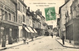 T2/T3 Bar-sur-Seine, Grande- Rue Les Galeries Réunies / Galeries. TCV Card (EK) - Non Classés