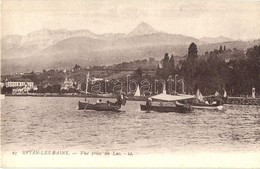 ** T2 Évian-les-Bains, Vue Prise Du Lac / Lake, Boats - Non Classés