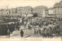 T2 Marseille, Quai Des Belges (Le Quai De La Fraternité) / A Hub Of Urban Transport In Marseille, Quay, Ships - Ohne Zuordnung