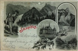 T3 1900 Szczawnica, Przechodki Wielkie, Dworzec Goscinny, Sokolica, Czerwony Klasztor / Mountain Peaks, Spa Hotel, Cerve - Non Classés