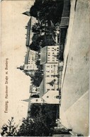 T2/T3 1918 Freising, Münchener Straße M. Domberg / Street View, Church (fl) - Ohne Zuordnung