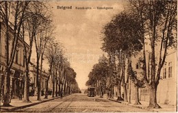 ** T1 Belgrade, Belgrád; Konak Utca, Villamos / Konakgasse / Street, Tram - Non Classificati