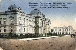 * T2/T3 Krusevac, Kruschevac; Főkapitányság, Törvényszék és Zadruga / Nacalstvo, Sud I Zadruga / Headquarters, Court (EK - Non Classés