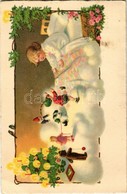 T2 Karácsonyi Üdvözlet / Children Art Postcard, Christmas Greeting S: Pauli Ebner - Unclassified