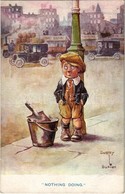 ** T1 Nothing Doing / Child Art Postcard. A.V.N. Jones & Co. S: Dudley Buxion - Non Classificati