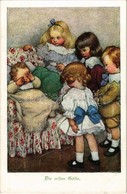 ** T4 Die Ersten Gäste / Children Art Postcard. M. Munk Wien Nr. 712. S: B. Pearse (tear In The Middle) - Zonder Classificatie