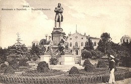 ** T2/T3 Pola, Tegetthoff Denkmal / Tegetthoff Monument. K.u.K. Kriegsmarine, C. Fano (EK) - Non Classés