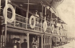 * T2/T3 1905 Abbazia, Tátra Egycsavaros Tengeri Személyszállító Gőzhajó, Utasok / Tátra Sea Passenger Steamship In Abbaz - Non Classificati