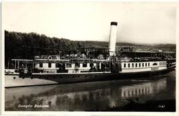 ** T1/T2 SS Budapest Gőzös, Folyami Utasszállító Gőzhajó A Dunán / Hungarian Passenger Steamship - Non Classés